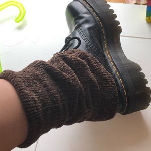 Brown fairy leg warmers